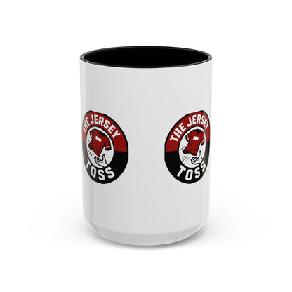 Jersey Toss Accent Coffee Mug | Unique Gift for Coffee Lovers, Home Decor, Sports Fans, Customized Mug, Fun Kitchenware