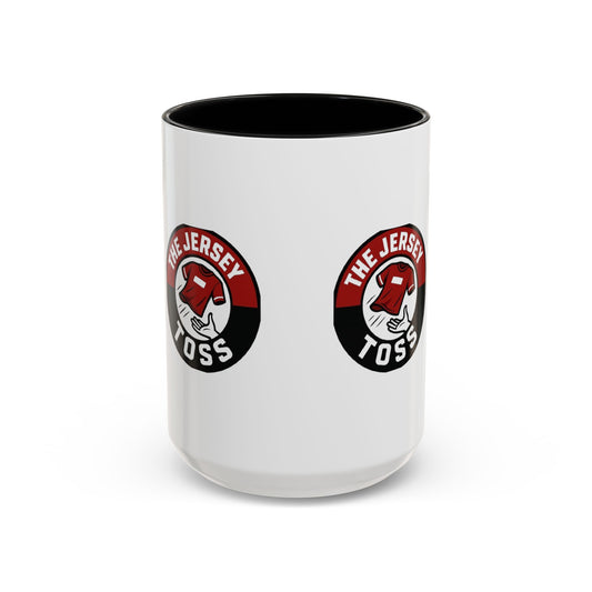 Jersey Toss Accent Coffee Mug | Unique Gift for Coffee Lovers, Home Decor, Sports Fans, Customized Mug, Fun Kitchenware