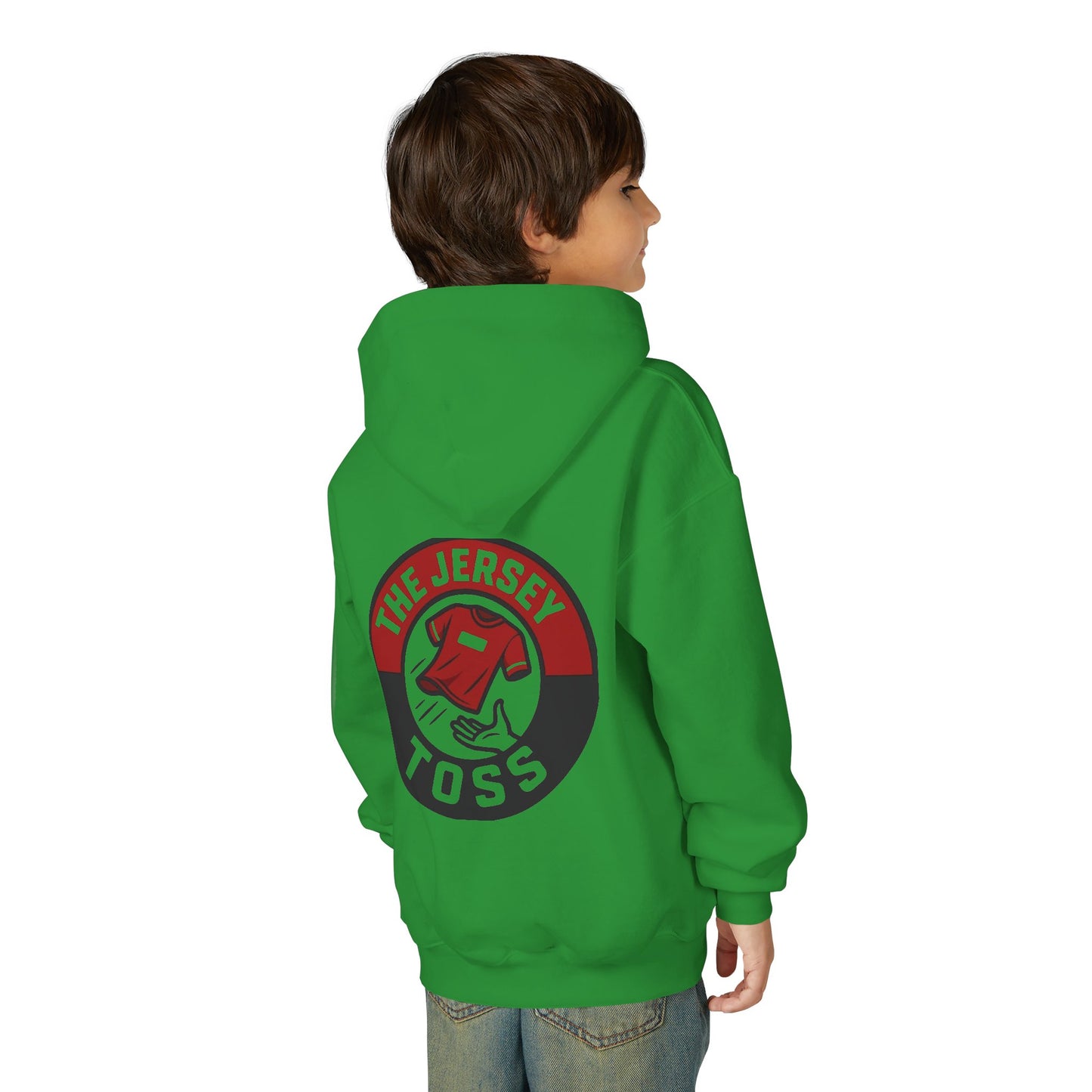 Youth Jersey Toss Hoodie | Fun Sports Apparel for Teens, Birthday Gift, Team Spirit Gear, Casual Wear, Game Day Hoodie