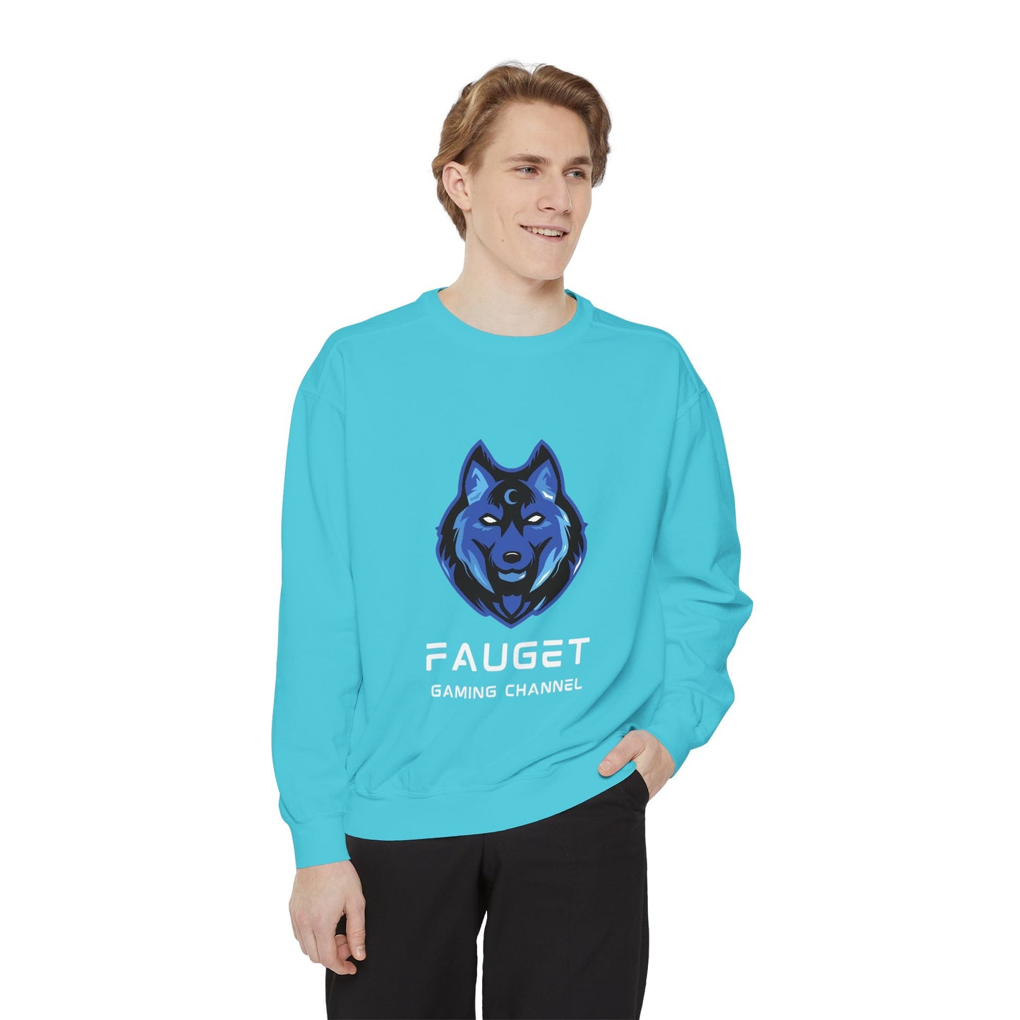 Fauget Gaming Channel Unisex Sweatshirt with Smile Design