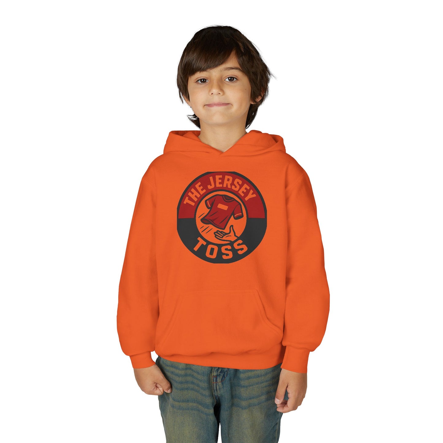Youth Jersey Toss Hoodie | Fun Sports Apparel for Teens, Birthday Gift, Team Spirit Gear, Casual Wear, Game Day Hoodie