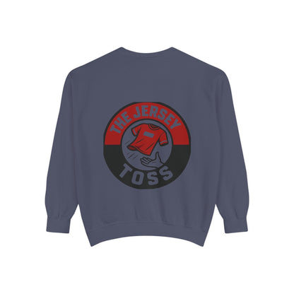 Jersey Toss Sweatshirt, Unisex Sports Apparel, Perfect for Game Day, Casual Wear, Gift for Sports Fans, Jersey Toss Design