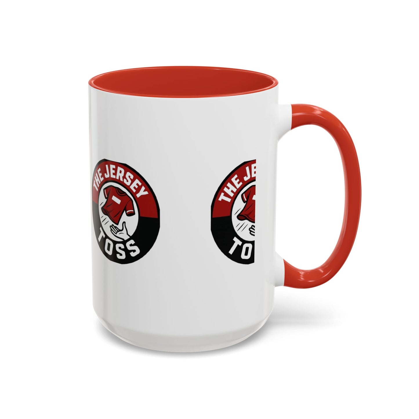 Jersey Toss Accent Coffee Mug | Unique Gift for Coffee Lovers, Home Decor, Sports Fans, Customized Mug, Fun Kitchenware