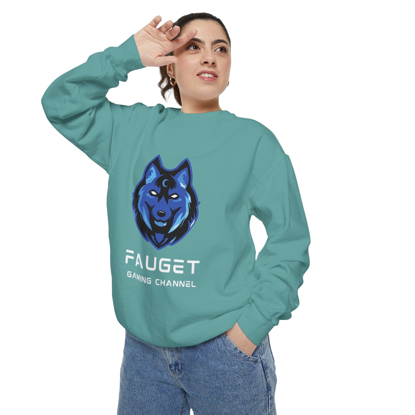 Fauget Gaming Channel Unisex Sweatshirt with Smile Design