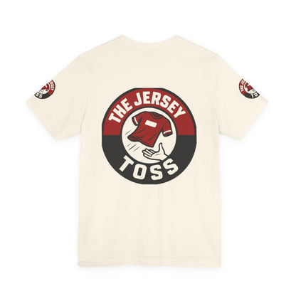Jersey Toss Tee, Unisex Short Sleeve Shirt, Sports Fan Apparel, Game Day Outfit, Gift for Athletes, Casual Wear