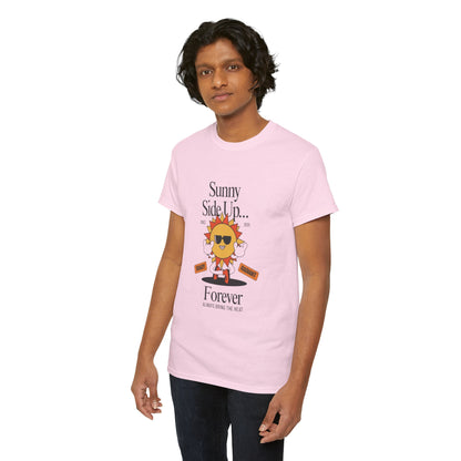 Sunny Side Up Unisex Heavy Cotton Tee - Smile Forever Graphic Shirt