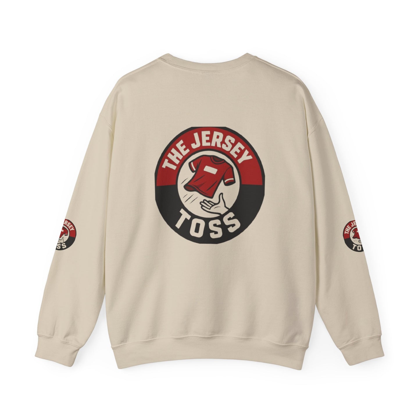 Jersey Toss Crewneck Sweatshirt, Cozy Unisex Pullover, Perfect for Sports Fans, Casual Wear, Holiday Gift, Comfortable Layering