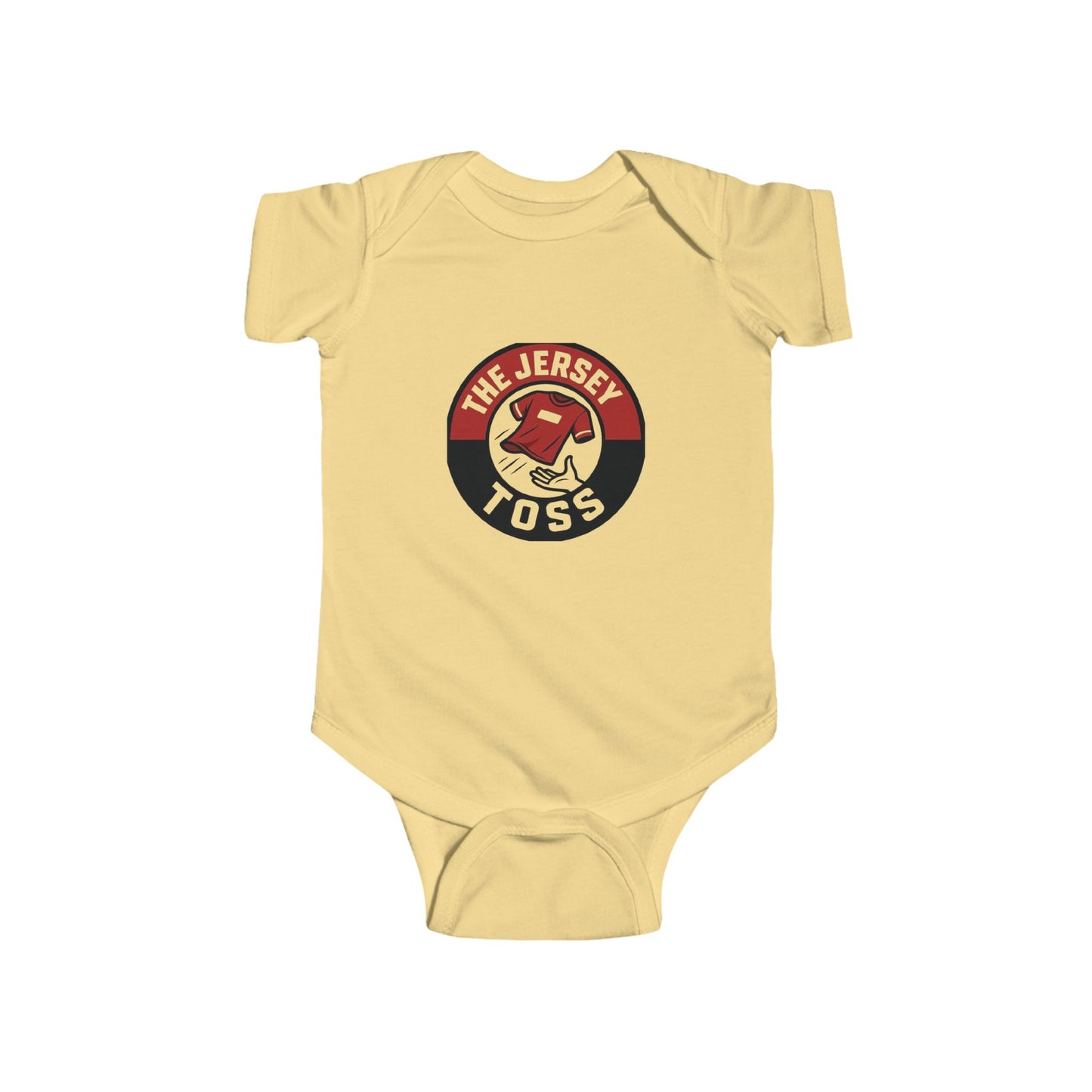 Infant Jersey Toss Bodysuit - Cute Baby Outfit, Baby Shower Gift, Newborn Clothes, Sports Theme, Playful Infant Wear