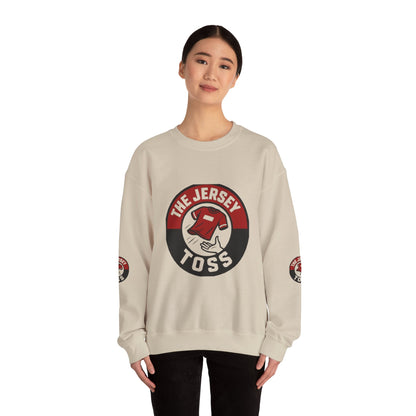 Jersey Toss Crewneck Sweatshirt, Cozy Unisex Pullover, Perfect for Sports Fans, Casual Wear, Holiday Gift, Comfortable Layering