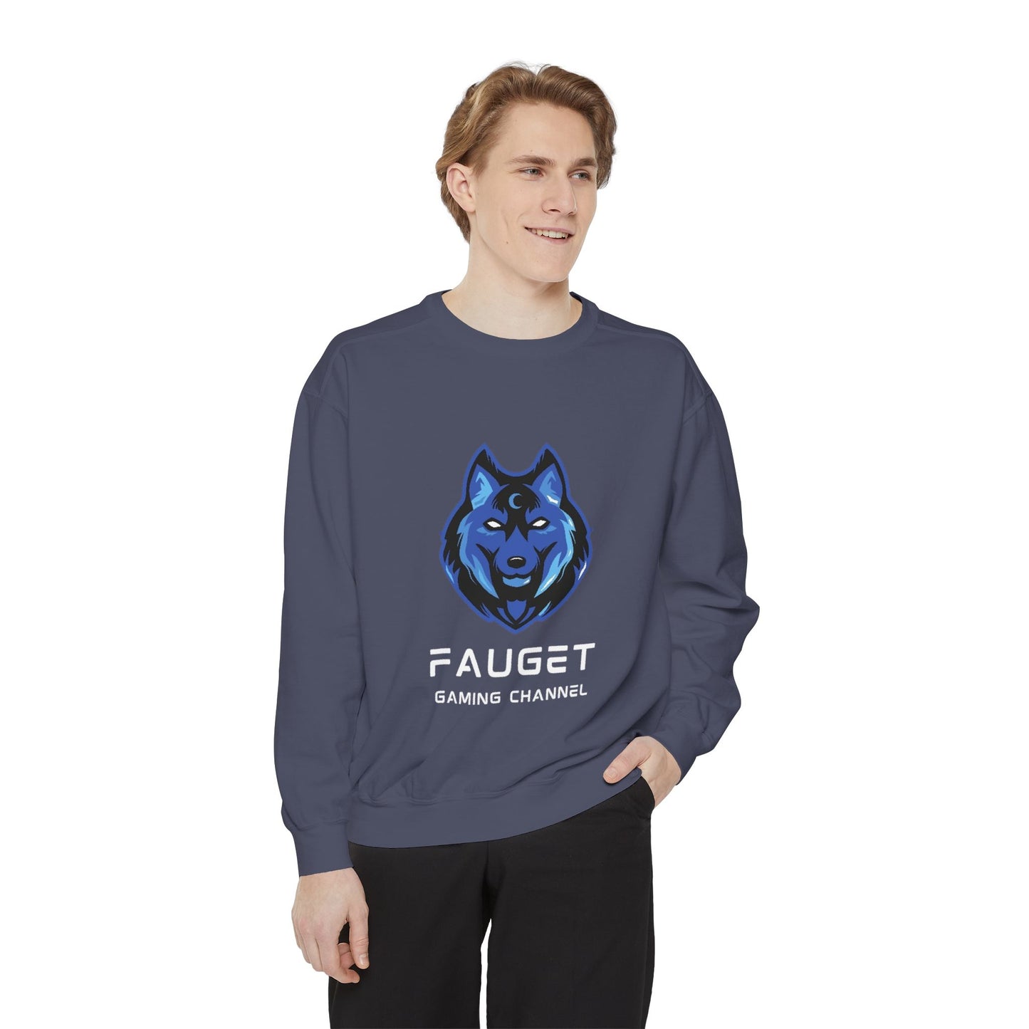 Fauget Gaming Channel Unisex Sweatshirt with Smile Design