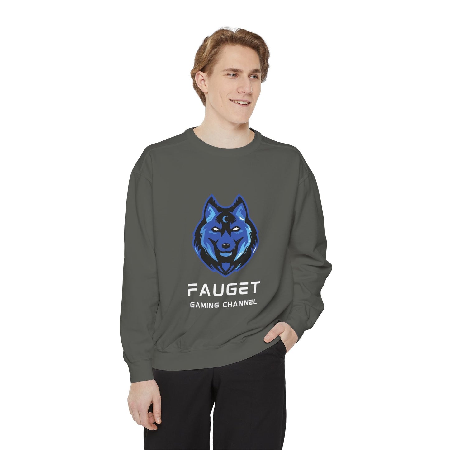 Fauget Gaming Channel Unisex Sweatshirt with Smile Design