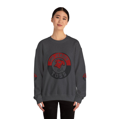 Jersey Toss Crewneck Sweatshirt, Cozy Unisex Pullover, Perfect for Sports Fans, Casual Wear, Holiday Gift, Comfortable Layering
