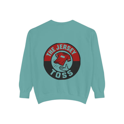 Jersey Toss Sweatshirt, Unisex Sports Apparel, Perfect for Game Day, Casual Wear, Gift for Sports Fans, Jersey Toss Design