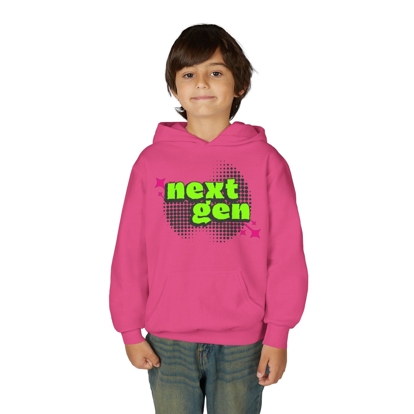 Next Gen Youth Hoodie - Trendy Heavy Blend Sweatshirt for Kids