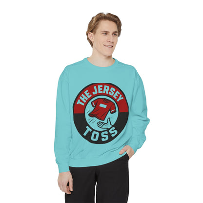 Jersey Toss Sweatshirt, Unisex Sports Apparel, Perfect for Game Day, Casual Wear, Gift for Sports Fans, Jersey Toss Design