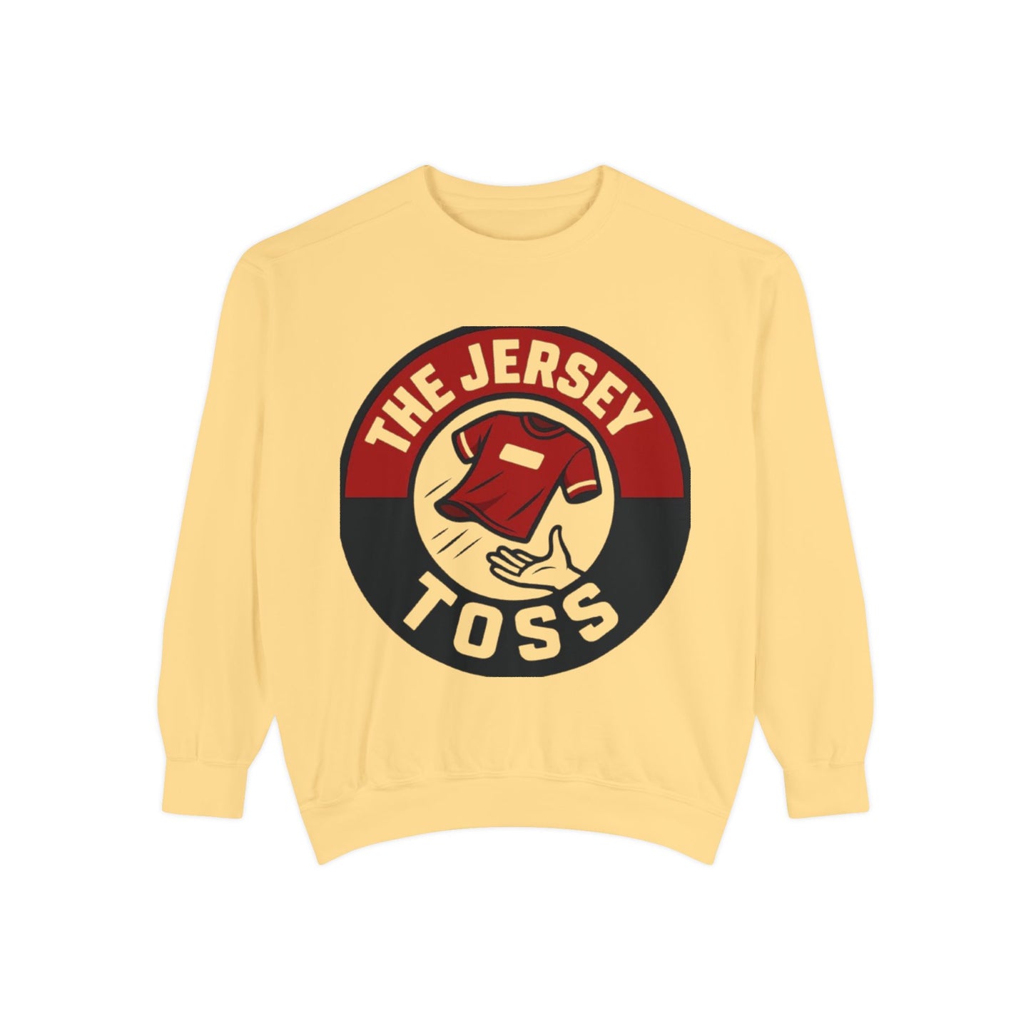 Jersey Toss Sweatshirt, Unisex Sports Apparel, Perfect for Game Day, Casual Wear, Gift for Sports Fans, Jersey Toss Design