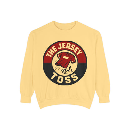 Jersey Toss Sweatshirt, Unisex Sports Apparel, Perfect for Game Day, Casual Wear, Gift for Sports Fans, Jersey Toss Design