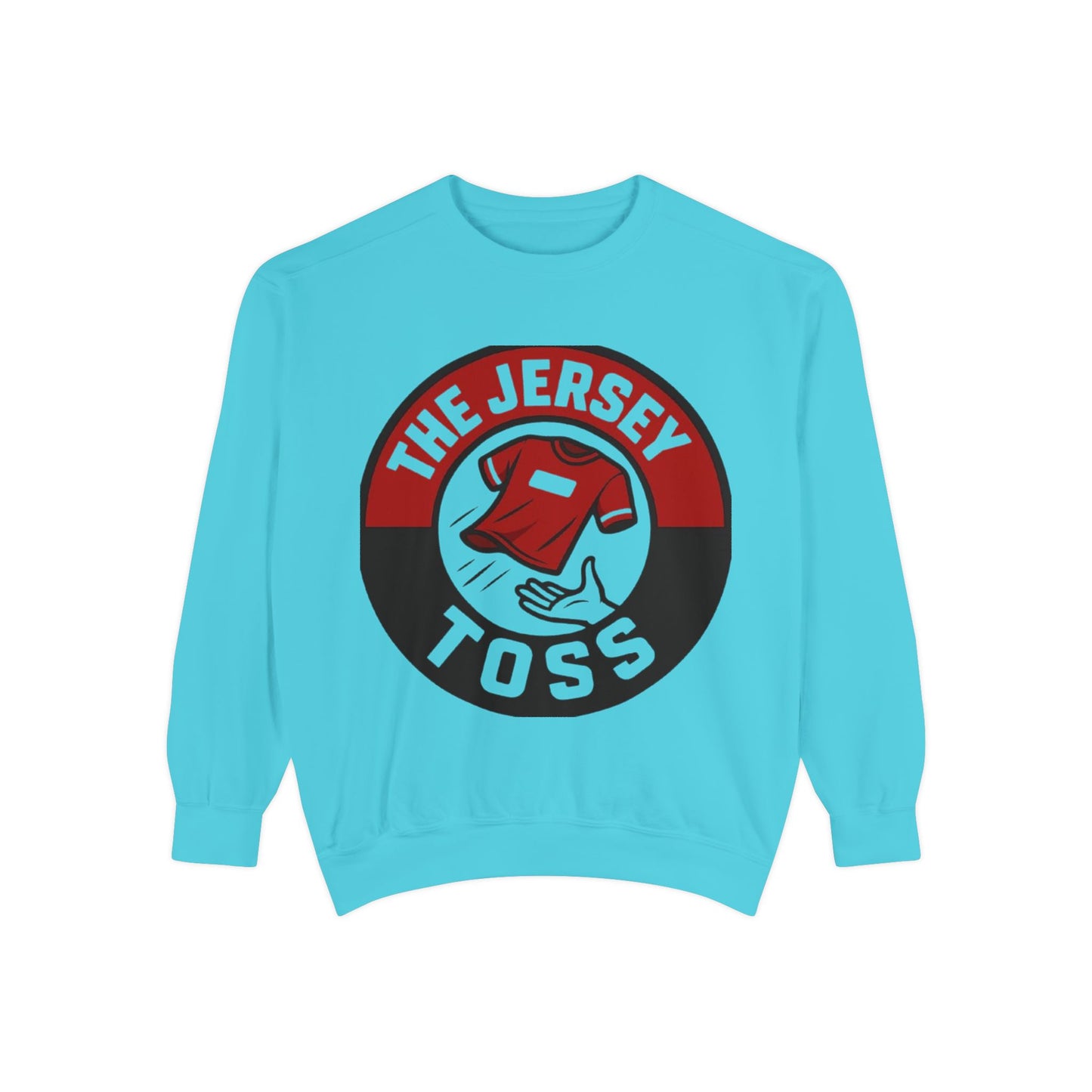 Jersey Toss Sweatshirt, Unisex Sports Apparel, Perfect for Game Day, Casual Wear, Gift for Sports Fans, Jersey Toss Design