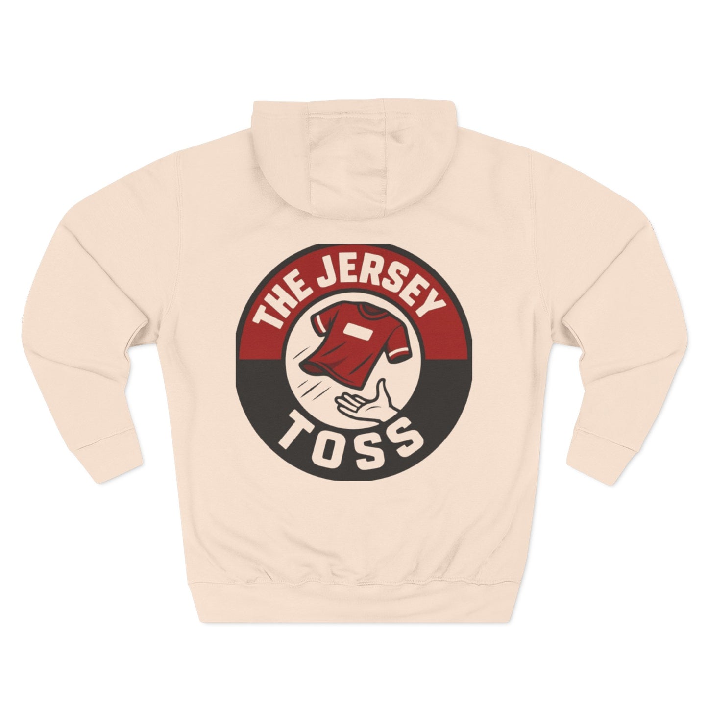 The Jersey Toss Fleece Hoodie | Cozy Sportswear for Game Days, Perfect Gift for Sports Fans, Autumn Fashion, Unisex Hoodie