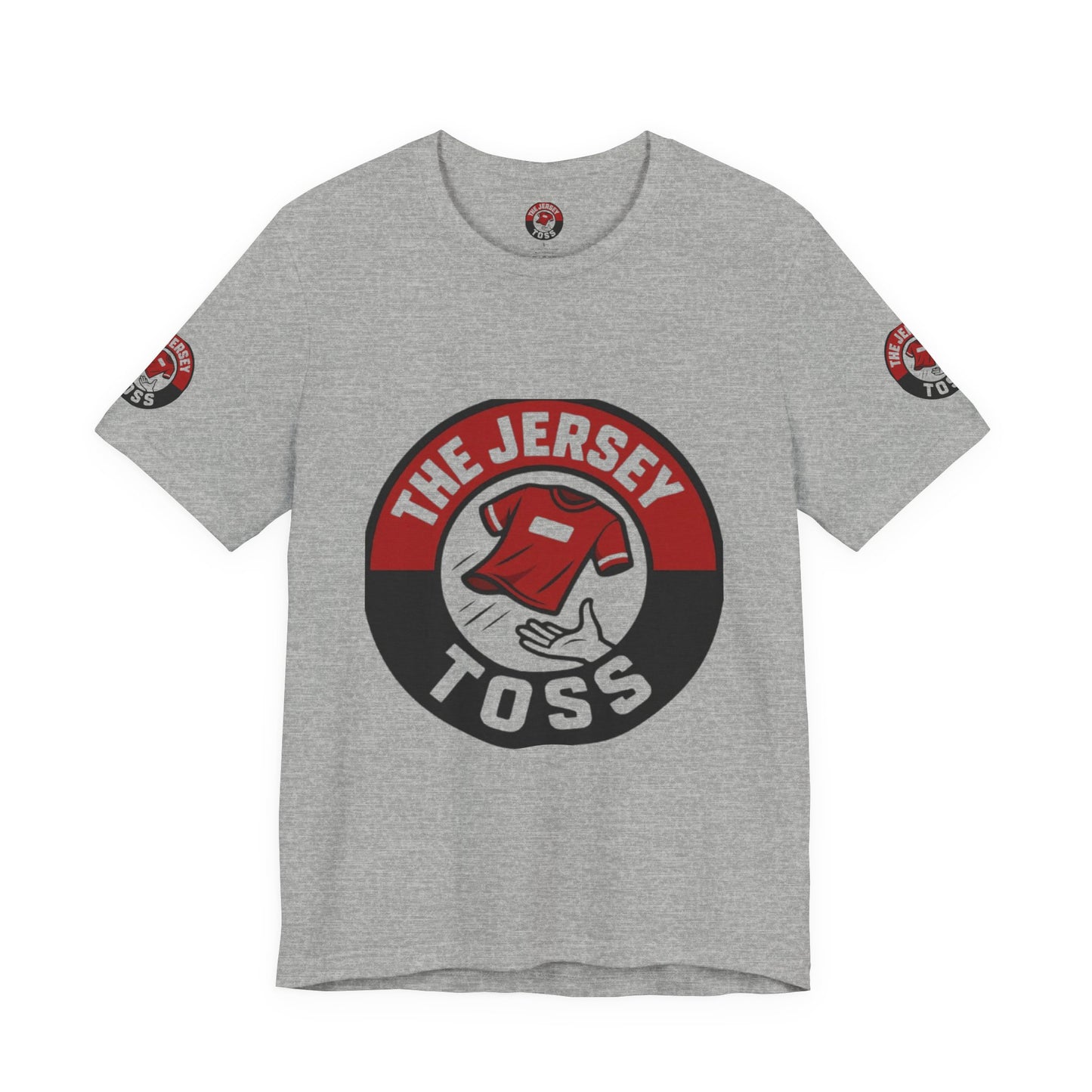 Jersey Toss Tee, Unisex Short Sleeve Shirt, Sports Fan Apparel, Game Day Outfit, Gift for Athletes, Casual Wear