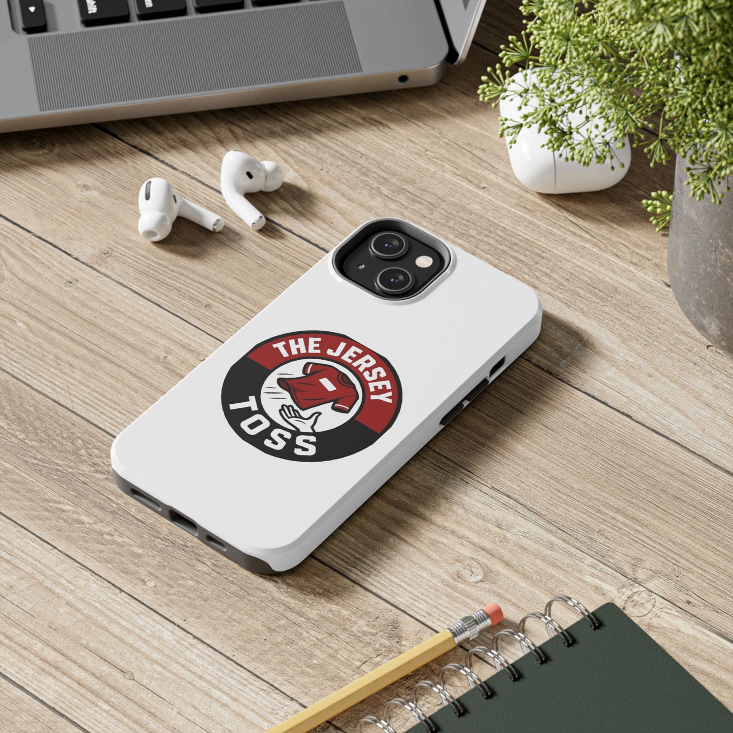 Tough Phone Cases with 'The Jersey Toss' Design - Sports Gifts, Cool Accessories, Football Fan Merchandise, Unique Decor, Gift for Him/Her