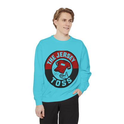 Jersey Toss Sweatshirt, Unisex Sports Apparel, Perfect for Game Day, Casual Wear, Gift for Sports Fans, Jersey Toss Design