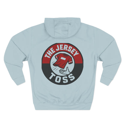 The Jersey Toss Fleece Hoodie | Cozy Sportswear for Game Days, Perfect Gift for Sports Fans, Autumn Fashion, Unisex Hoodie