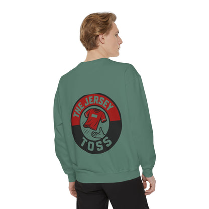 Jersey Toss Sweatshirt, Unisex Sports Apparel, Perfect for Game Day, Casual Wear, Gift for Sports Fans, Jersey Toss Design