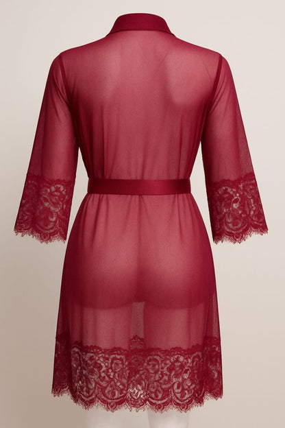 Tajveen Crimson Allure Robe