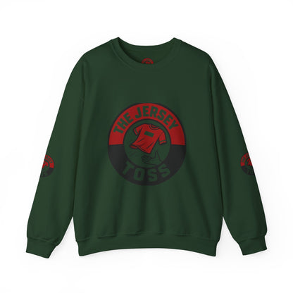 Jersey Toss Crewneck Sweatshirt, Cozy Unisex Pullover, Perfect for Sports Fans, Casual Wear, Holiday Gift, Comfortable Layering