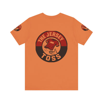 Jersey Toss Tee, Unisex Short Sleeve Shirt, Sports Fan Apparel, Game Day Outfit, Gift for Athletes, Casual Wear