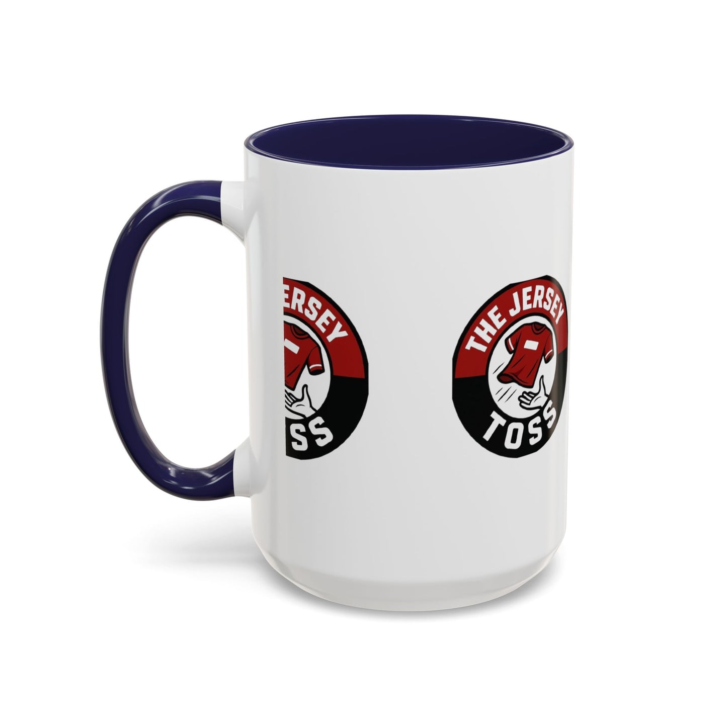 Jersey Toss Accent Coffee Mug | Unique Gift for Coffee Lovers, Home Decor, Sports Fans, Customized Mug, Fun Kitchenware