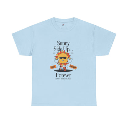 Sunny Side Up Unisex Heavy Cotton Tee - Smile Forever Graphic Shirt