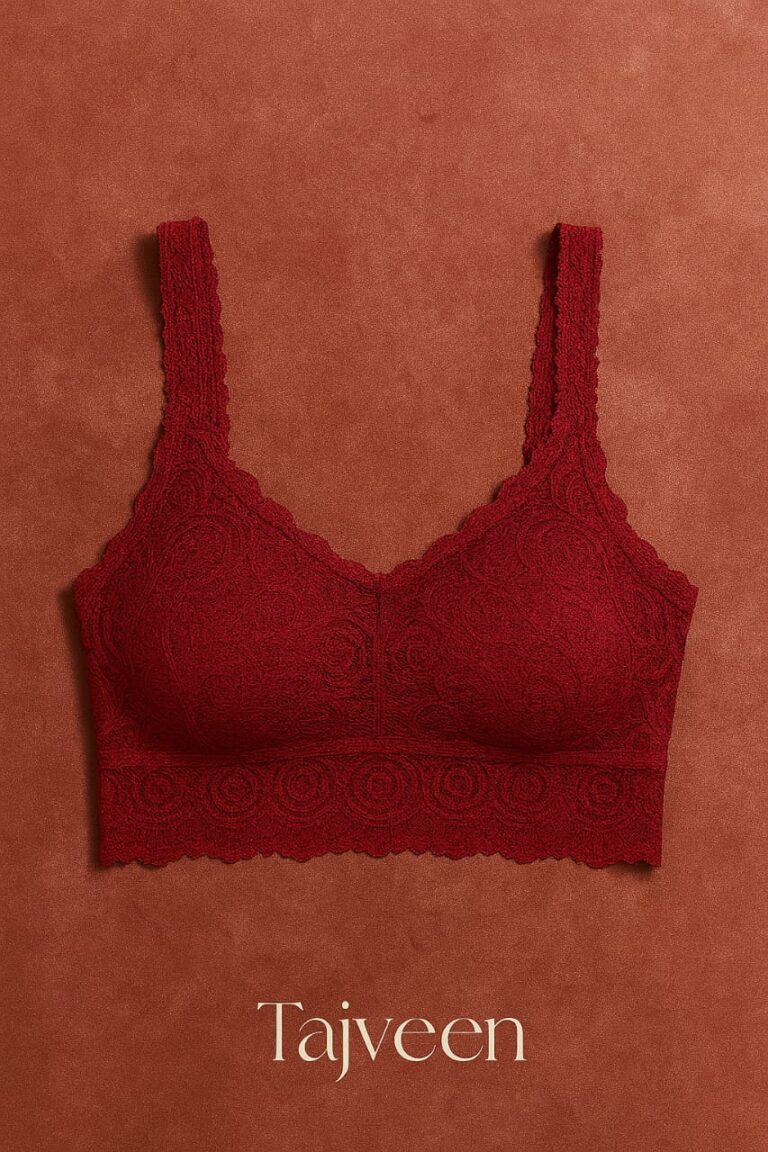 Tajveen HQ Mid Long Lace Air Bra – Style 077 F