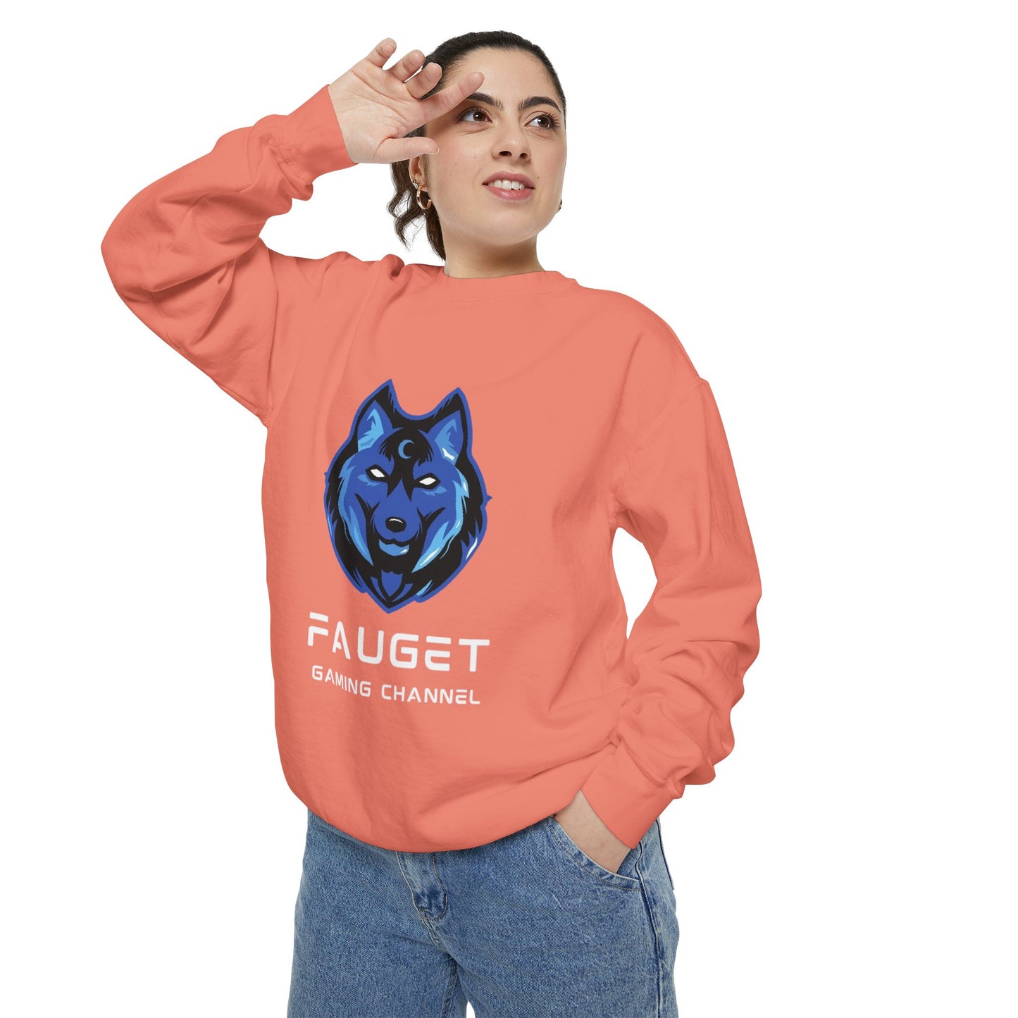 Fauget Gaming Channel Unisex Sweatshirt with Smile Design