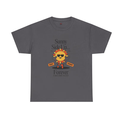 Sunny Side Up Unisex Heavy Cotton Tee - Smile Forever Graphic Shirt