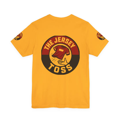 Jersey Toss Tee, Unisex Short Sleeve Shirt, Sports Fan Apparel, Game Day Outfit, Gift for Athletes, Casual Wear