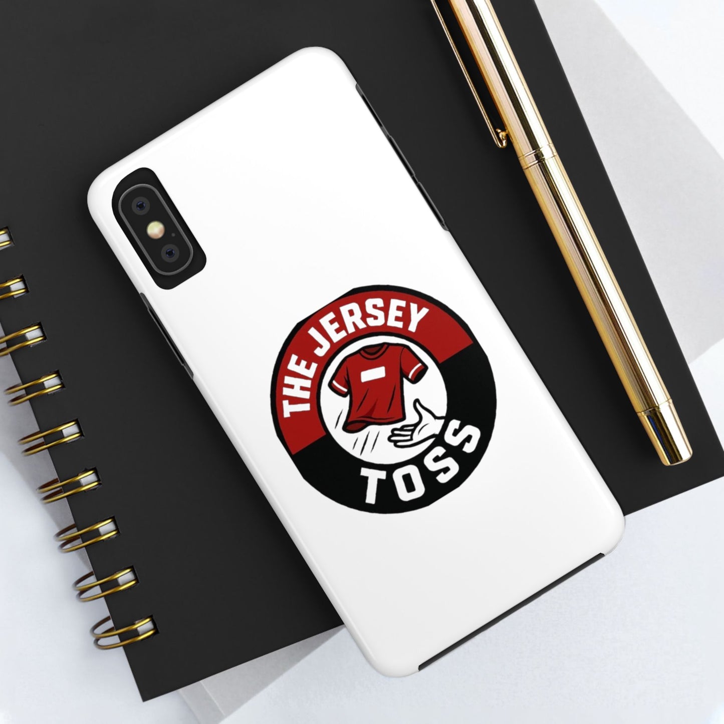 Tough Phone Cases with 'The Jersey Toss' Design - Sports Gifts, Cool Accessories, Football Fan Merchandise, Unique Decor, Gift for Him/Her