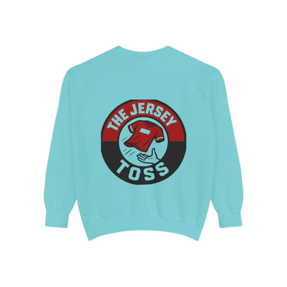Jersey Toss Sweatshirt, Unisex Sports Apparel, Perfect for Game Day, Casual Wear, Gift for Sports Fans, Jersey Toss Design