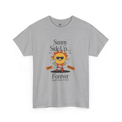 Sunny Side Up Unisex Heavy Cotton Tee - Smile Forever Graphic Shirt