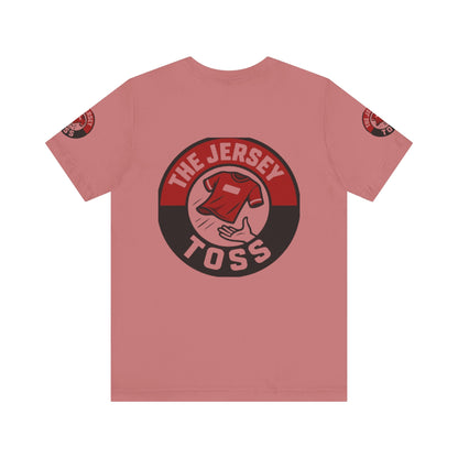 Jersey Toss Tee, Unisex Short Sleeve Shirt, Sports Fan Apparel, Game Day Outfit, Gift for Athletes, Casual Wear