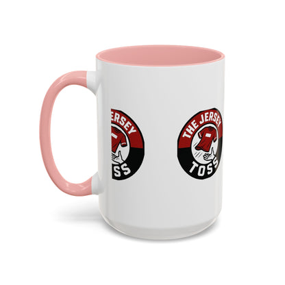 Jersey Toss Accent Coffee Mug | Unique Gift for Coffee Lovers, Home Decor, Sports Fans, Customized Mug, Fun Kitchenware