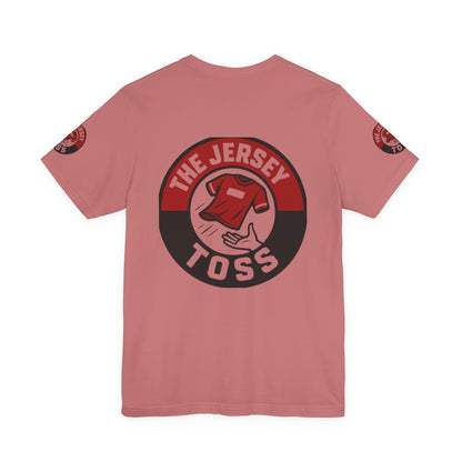 Jersey Toss Tee, Unisex Short Sleeve Shirt, Sports Fan Apparel, Game Day Outfit, Gift for Athletes, Casual Wear
