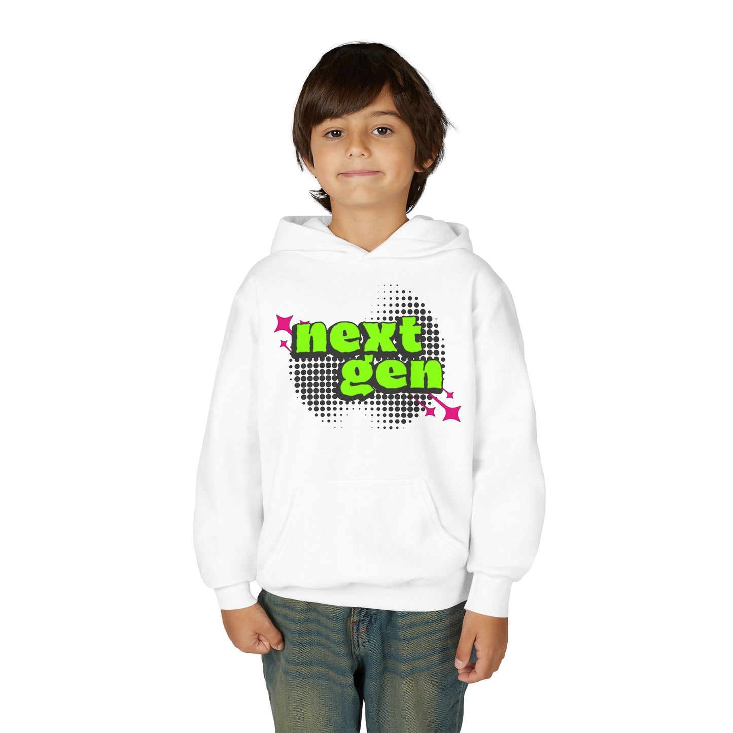 Next Gen Youth Hoodie - Trendy Heavy Blend Sweatshirt for Kids