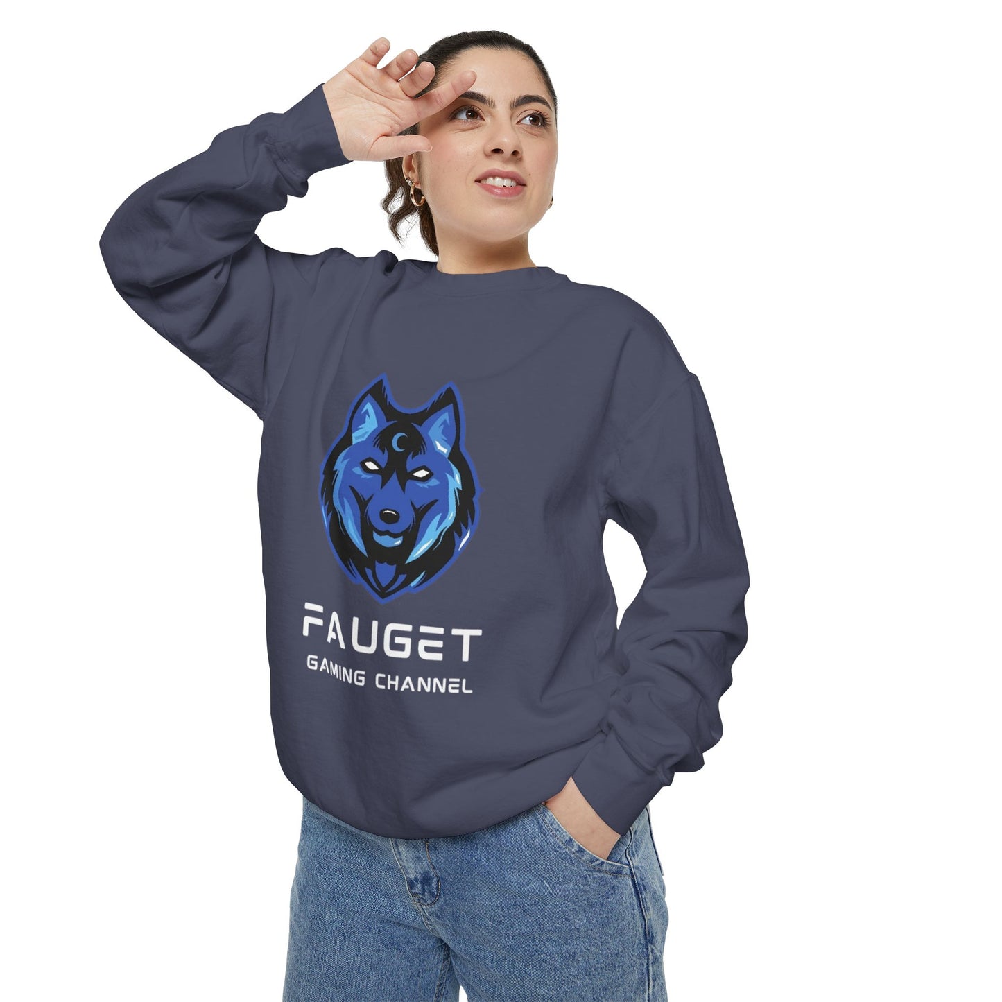 Fauget Gaming Channel Unisex Sweatshirt with Smile Design