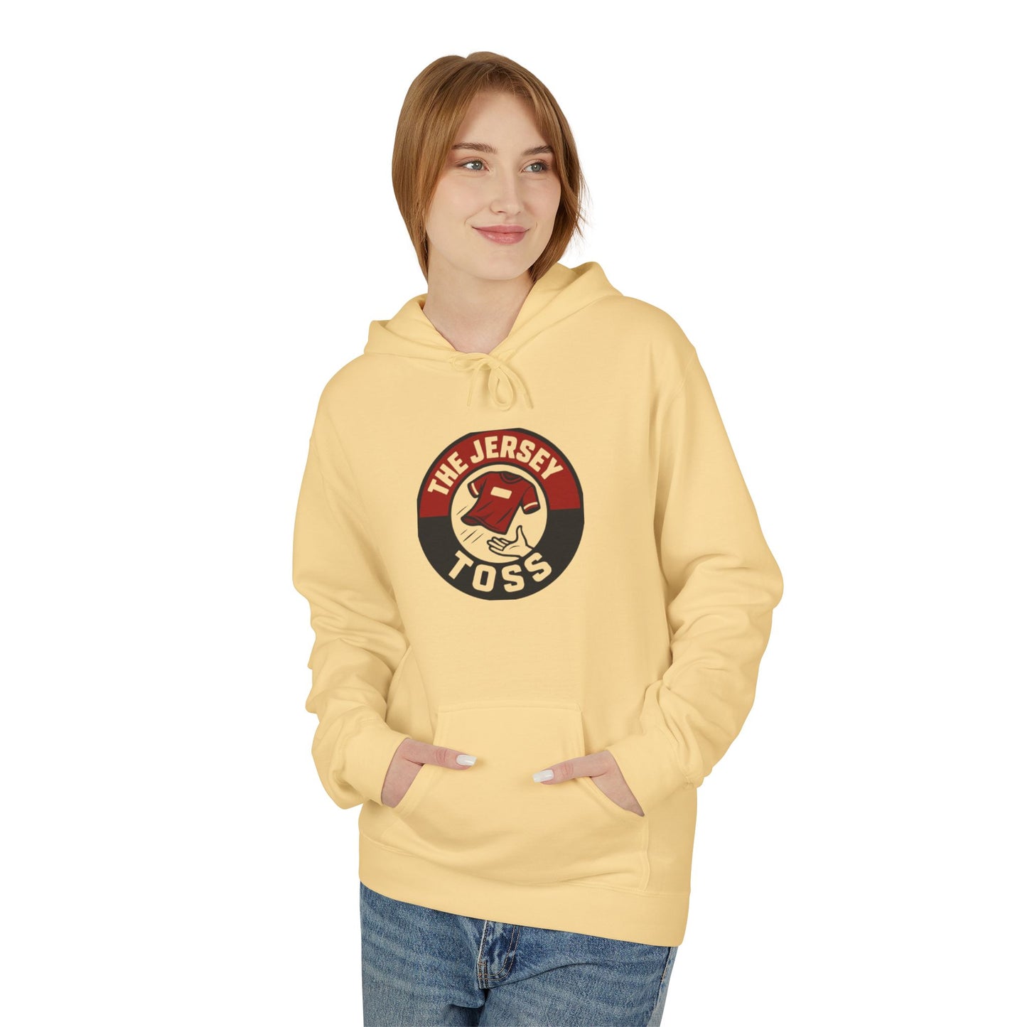Jersey Toss Hoodie: Perfect for Game Days, Sports Events, Team Spirit, Gifts, Unisex Apparel
