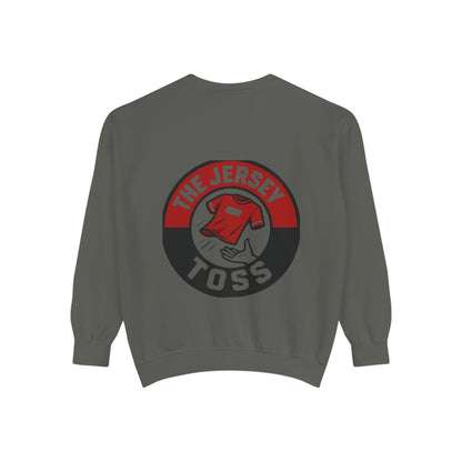 Jersey Toss Sweatshirt, Unisex Sports Apparel, Perfect for Game Day, Casual Wear, Gift for Sports Fans, Jersey Toss Design