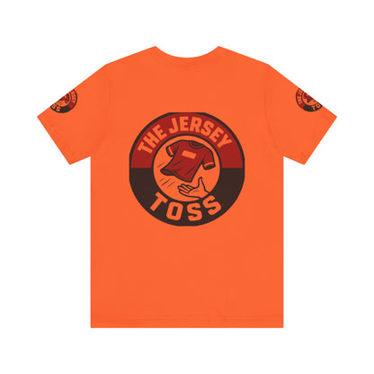 Jersey Toss Tee, Unisex Short Sleeve Shirt, Sports Fan Apparel, Game Day Outfit, Gift for Athletes, Casual Wear