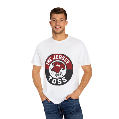 Jersey Toss T-Shirt, Fun Sports Tee, Casual Wear, Gift for Fans, Unisex Graphic Tee, Game Day Apparel