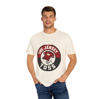Jersey Toss T-Shirt, Fun Sports Tee, Casual Wear, Gift for Fans, Unisex Graphic Tee, Game Day Apparel